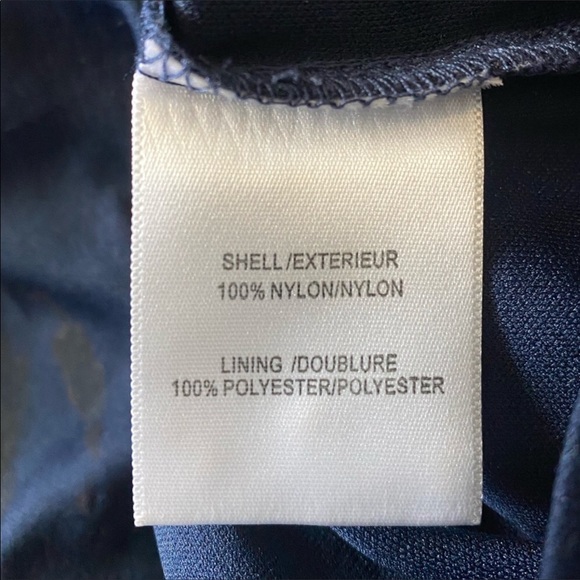 BELLE BADGLEY MISCHKA Women's Blue Sheath Dress with Baby blue Applique Size 8 - Picture 14 of 15